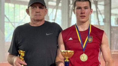 Максим Зіневич з тренером