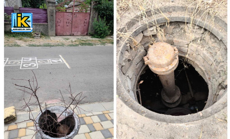 ВІдкриті люки на вул. Волгоградській