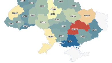 Карта померлих в Україні