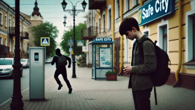 Пограбування хлопця (ілюстрація від ШІ)