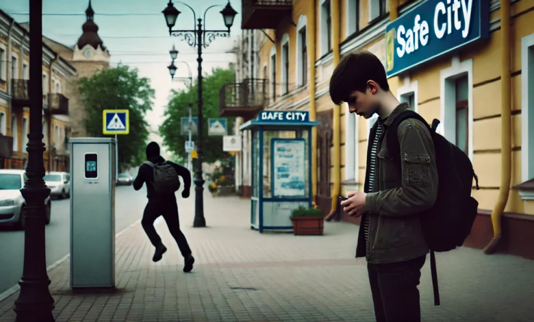 Пограбування хлопця (ілюстрація від ШІ)