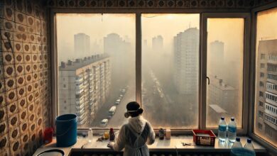 пил у повітрі (ілюстрація від ШІ)