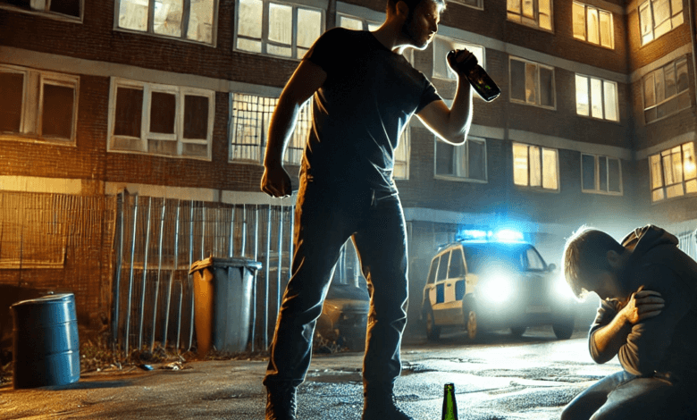 Пляшкою по голові - за зауваження (ілюстрація від ШІ)