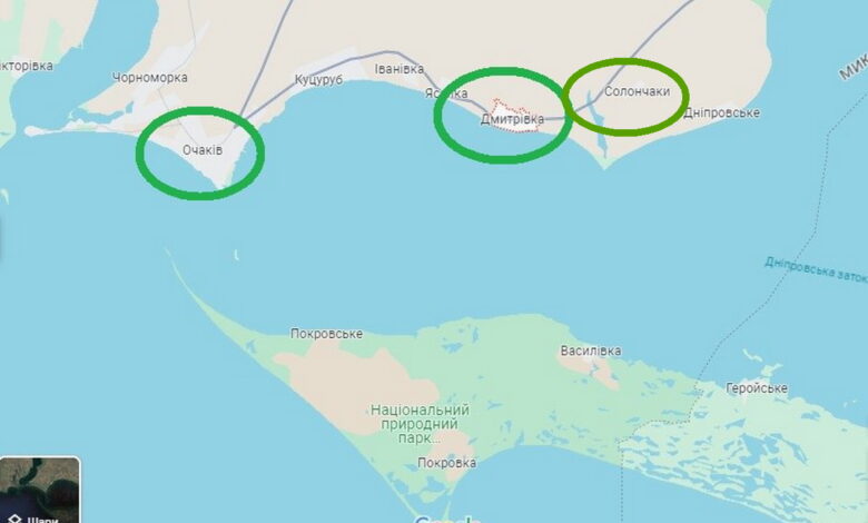ворожі обстріли по Очакову, Дмитрівці Солончаках