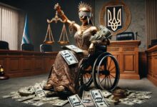 Прокурори-інваліди. Ілюстрація від ШІ