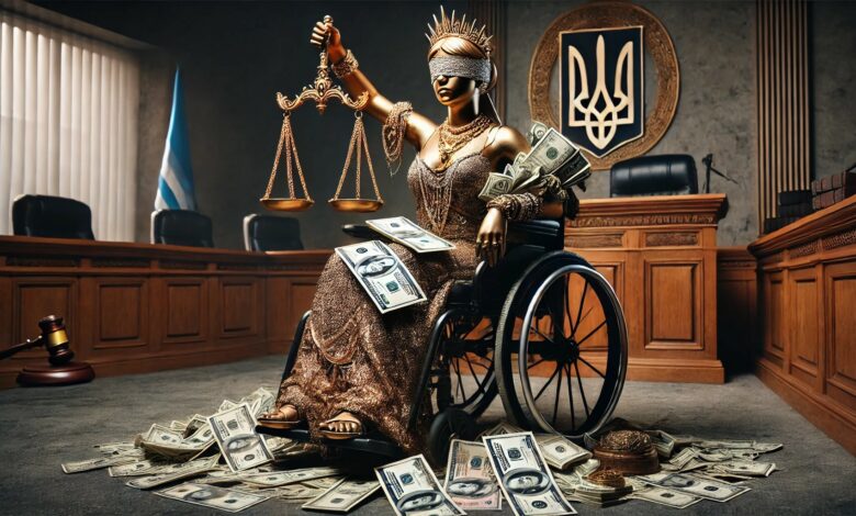 Прокурори-інваліди. Ілюстрація від ШІ