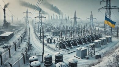 Енергетика взимку (ілюстрація від ШІ)