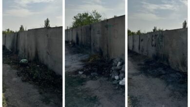 Спалювання сміття на "жуківському" кладовищі