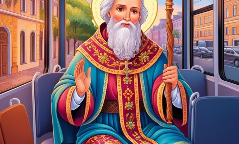 Св. Миколай в транспорті
