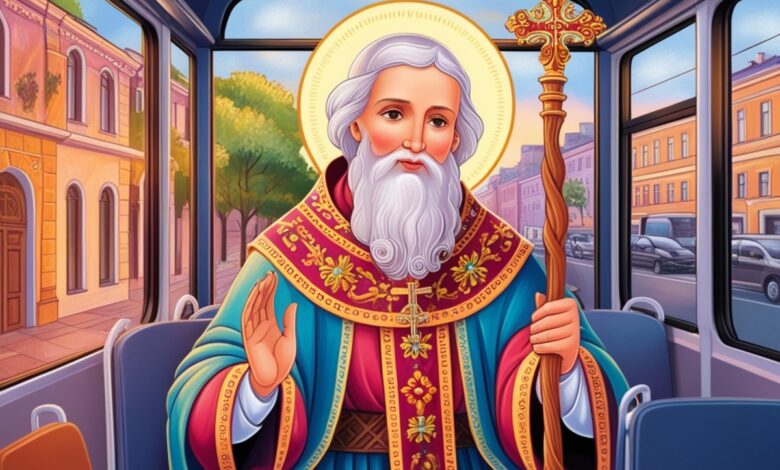 Св. Миколай в транспорті