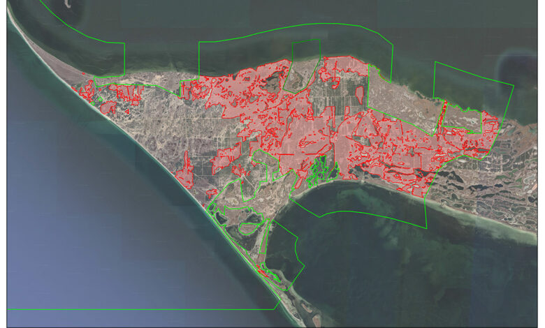 карта пожеж Кінбурна на березень 2023