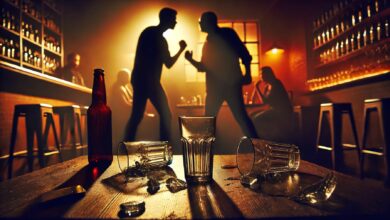 Конфлікт в барі (ілюстрація від ШІ)