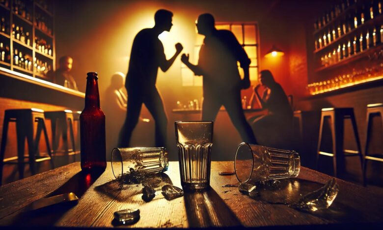 Конфлікт в барі (ілюстрація від ШІ)