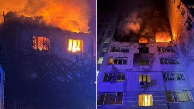 Влучання в багатоповерхівку на Київщині 24.01.2025