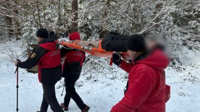 Рятувальники надали допомогу чоловікові, який травмувався в горах