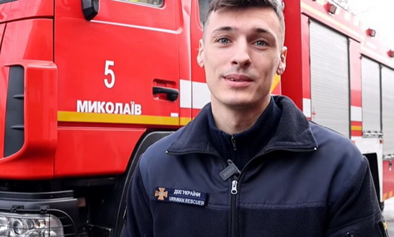 Пожежний-рятувальник Василь Левков