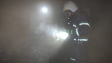 Пожежа, задимлення.