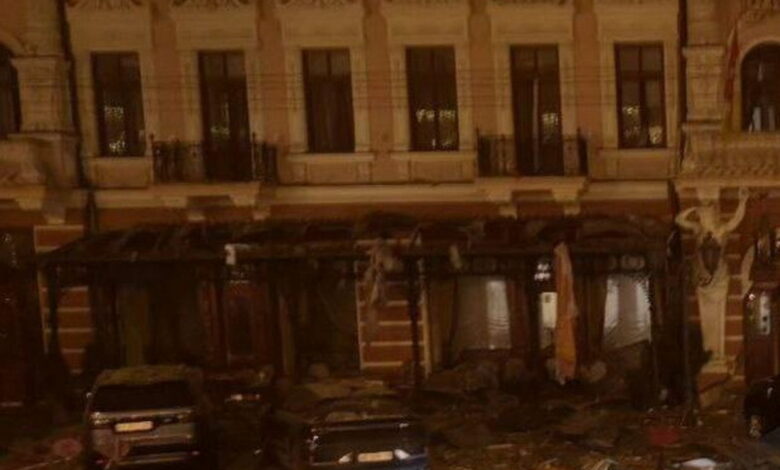 Вибухом пошкоджено готель "Брістоль" в Одесі