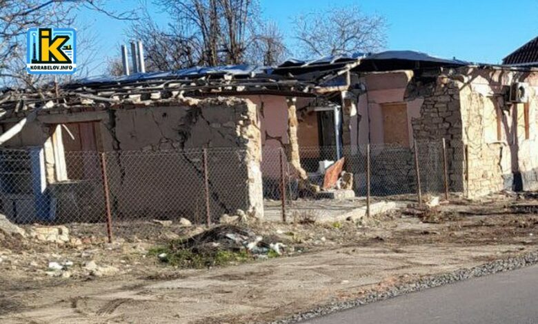 Вулиця Литовченка після ракетного обстрілу