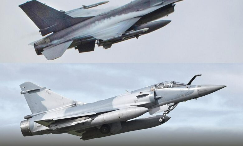 Винищувачі F-16 та Mirage 2000