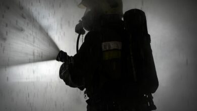 Вогнеборці за роботою.