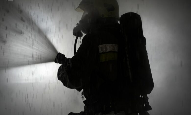 Вогнеборці за роботою.