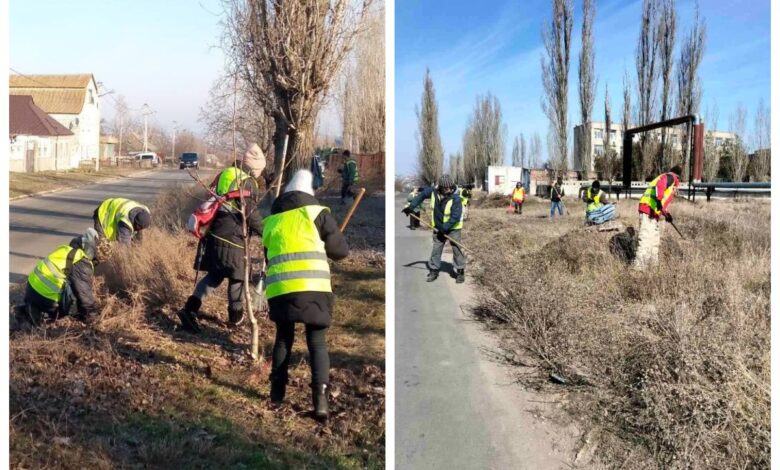 Прибирання на вул. Львівській