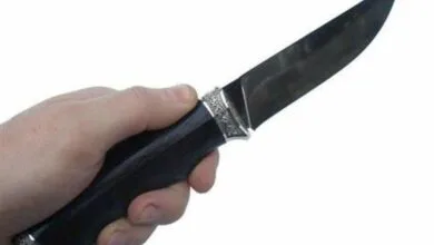 Ніж - знаряддя нападу (ілюстрація)