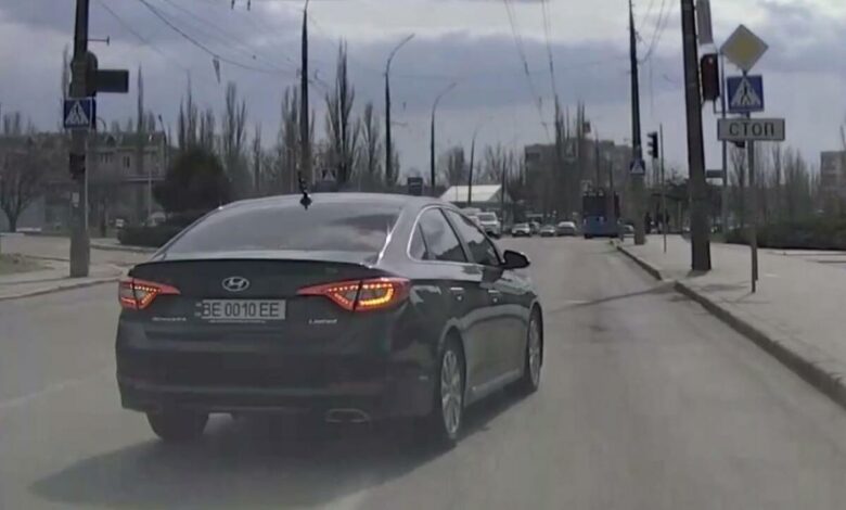 Момент порушення, зафіксований відеокамерою