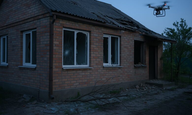 пошкодження будинку через обстріли