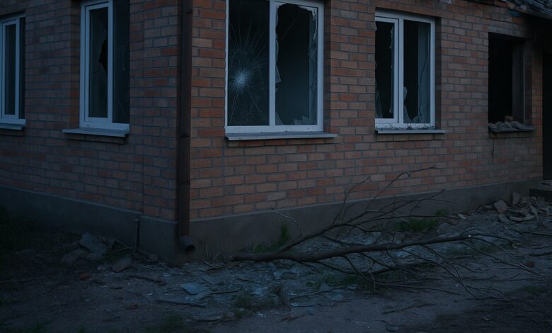 пошкодження будинку через обстріли