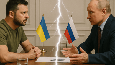 Володимр Зеленський та Володимир Путін