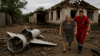 обстріл, ілюстрація від ШІ