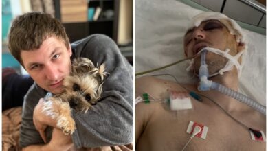 Максим Музичко до та після "мобілізації" (фото Facebook)