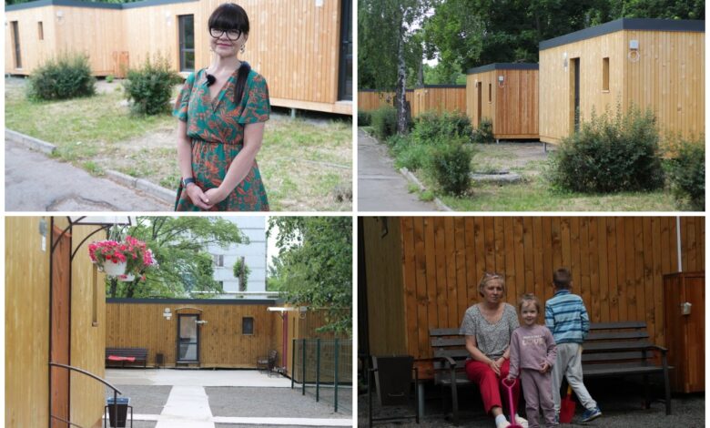 Модульні будиночки в Південноукраїнську (фото Суспільне)