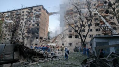 Зруйнований будинок в Солом'янському районі Києва