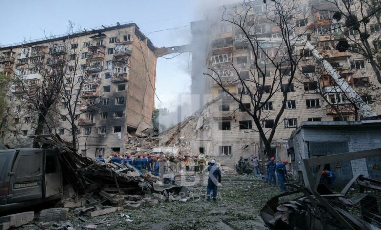 Зруйнований будинок в Солом'янському районі Києва