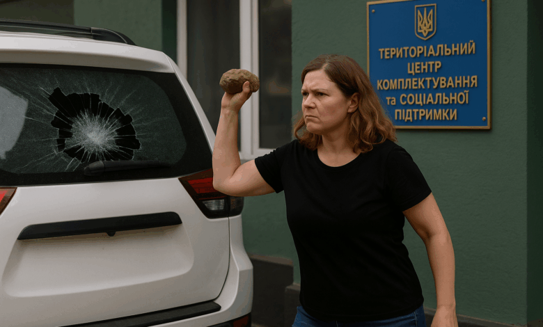 Розбила каменем авто ТЦК: можуть посадити на 8 років у в'язницю