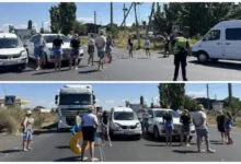 Протестувальники на трасі (фото ПН)