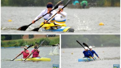 На дистанції - Ксенія Цомпель, Вероніка Сметаніна, Катерина Гончар (фото ФВМО)