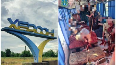 обстріл маршрутки у Херсоні