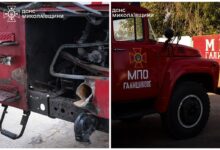обстріл пожежної машини у Галицинівській громаді