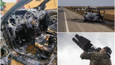 "Дорога смерті" між Херсоном та Миколаєвом (фото "Вгору")