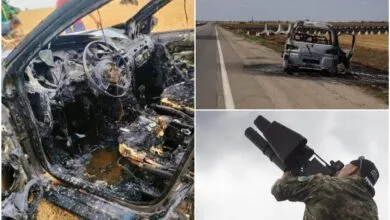 "Дорога смерті" між Херсоном та Миколаєвом (фото "Вгору")