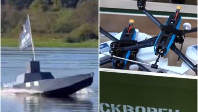 Морський дрон на оптоволокні та FPV-дрон "Скворец-ВМФ" для запуску в морі