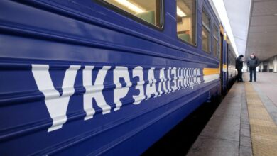 потяг на вокзалі