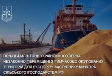 Мільйони тон українського зерна вкрадені агресором