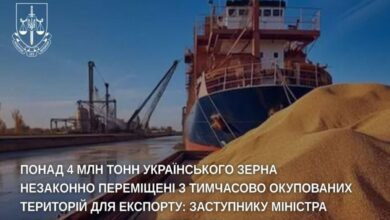 Мільйони тон українського зерна вкрадені агресором