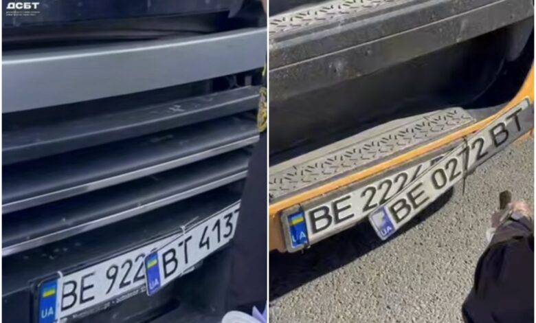 Порушники - "важковаговики" намагалися сховати свої номери