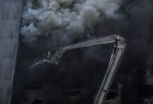 Тушіння пожежі на складах "Оптіма-Фарм"